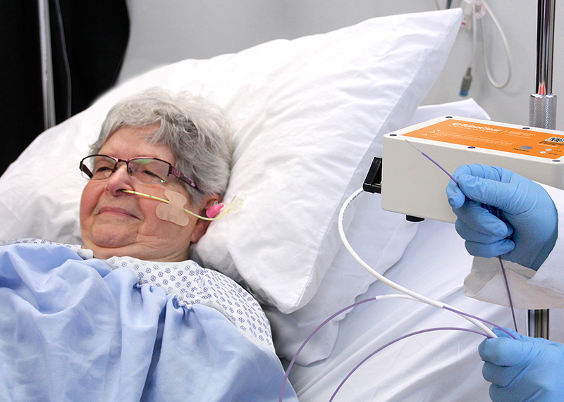 patient using tubeclear